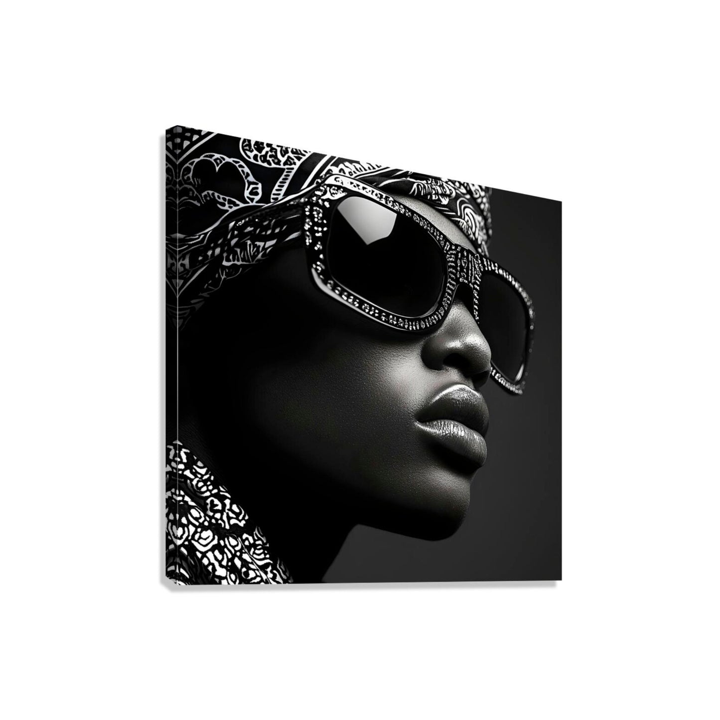 Black and White Portrait| African American Monochrome Photography| Synamon