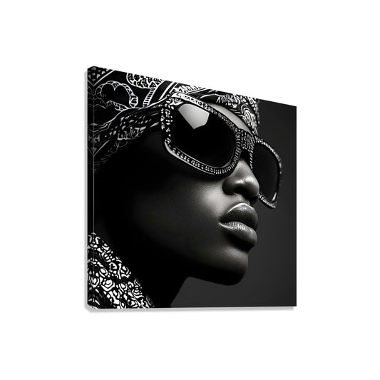 Black and White Portrait| African American Monochrome Photography| Synamon