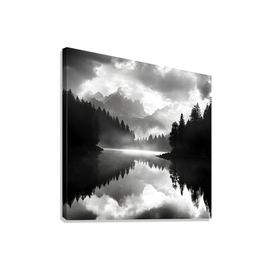 Black and White Landscape Photography | Monochrome Mountain Landscape | Whispers in the Mist