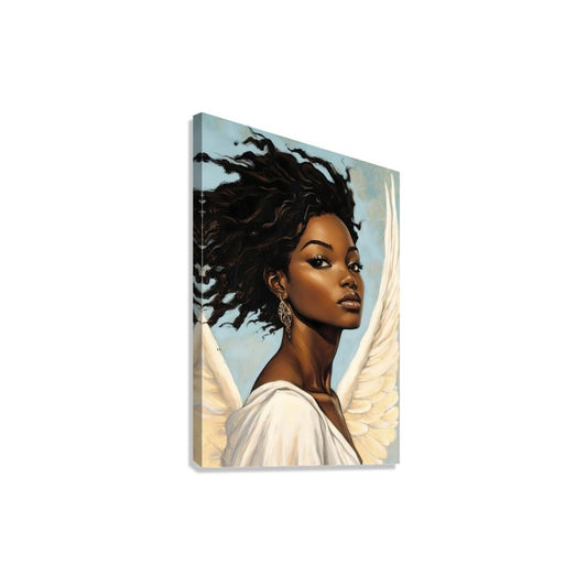 African American Angel Painting| Black Angel vI | African American Religious Artwork