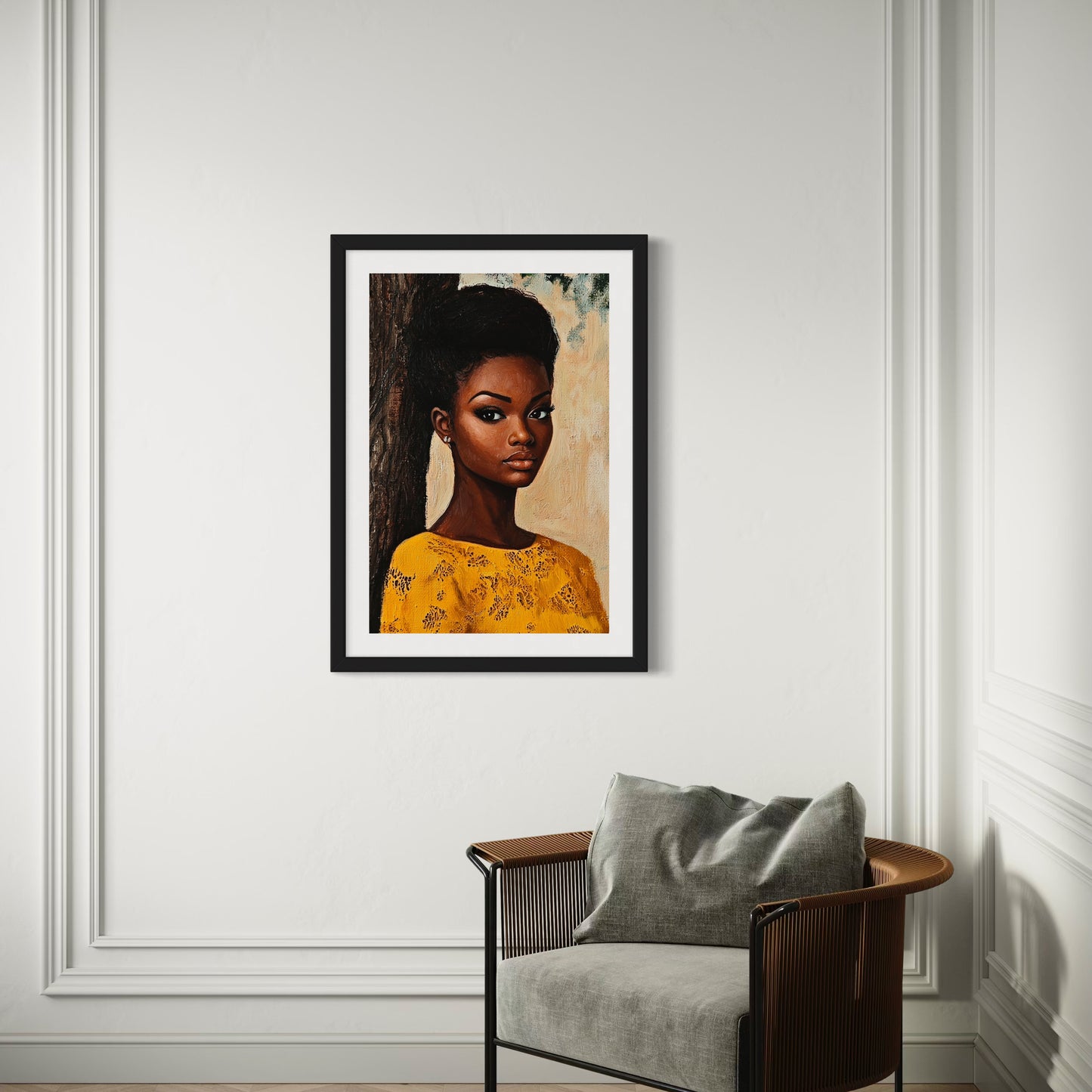 Black Beauty – Golden Grace Portrait Wall Art by Harwood & Main