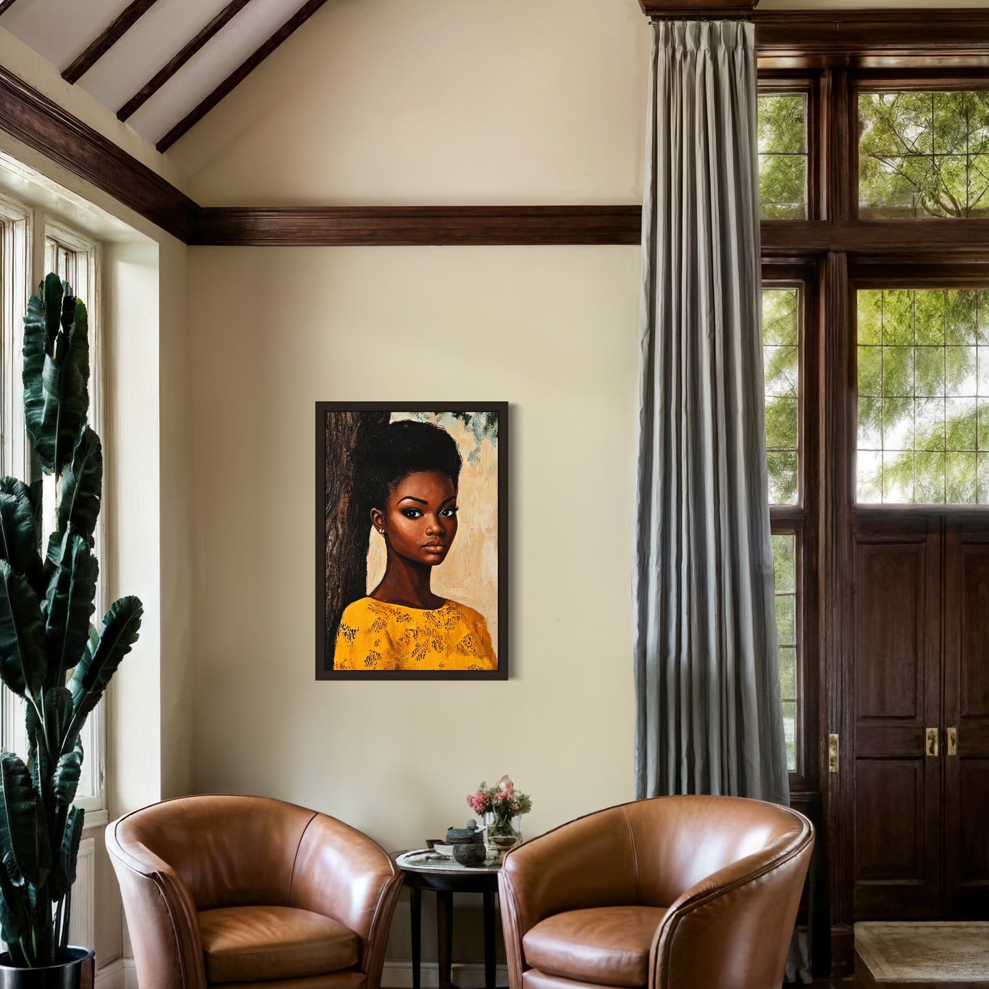 Black Beauty – Golden Grace Portrait Wall Art by Harwood & Main