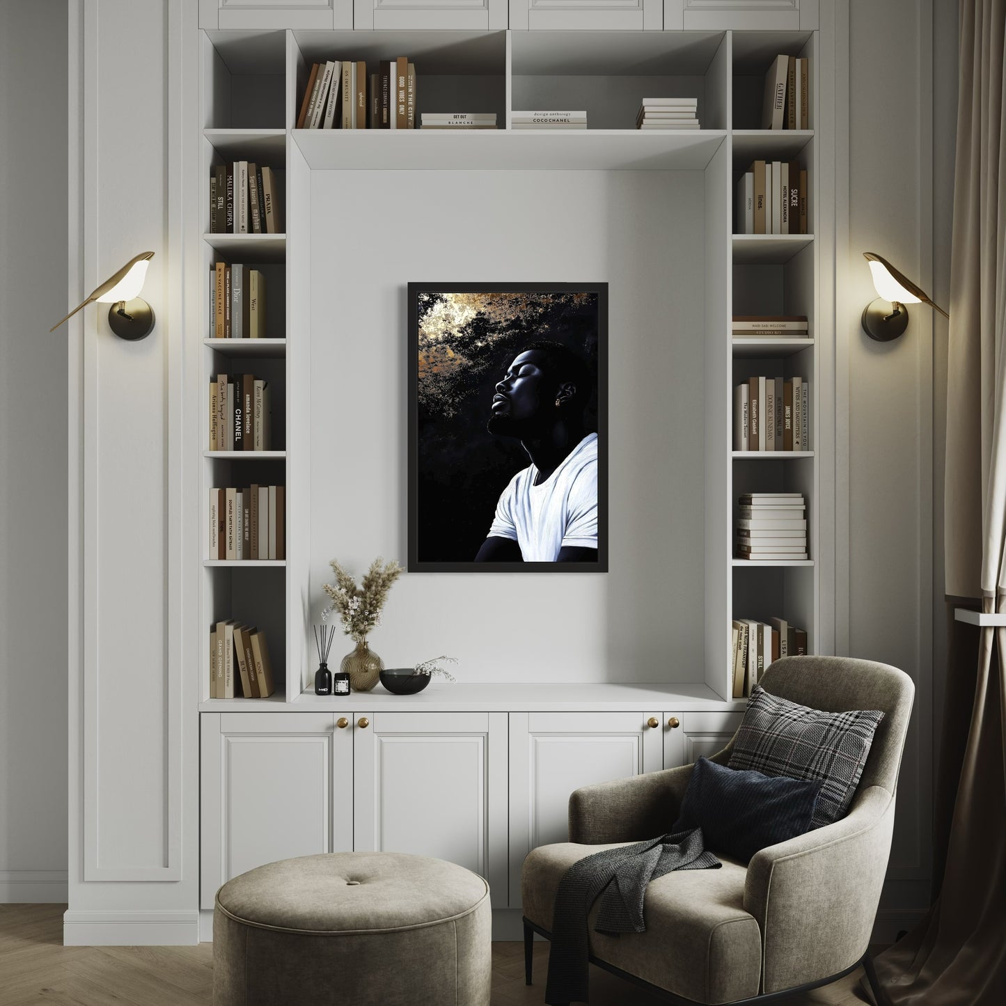 The Essence Of Grace– Black Male Portrait Artwork by Harwood & Main