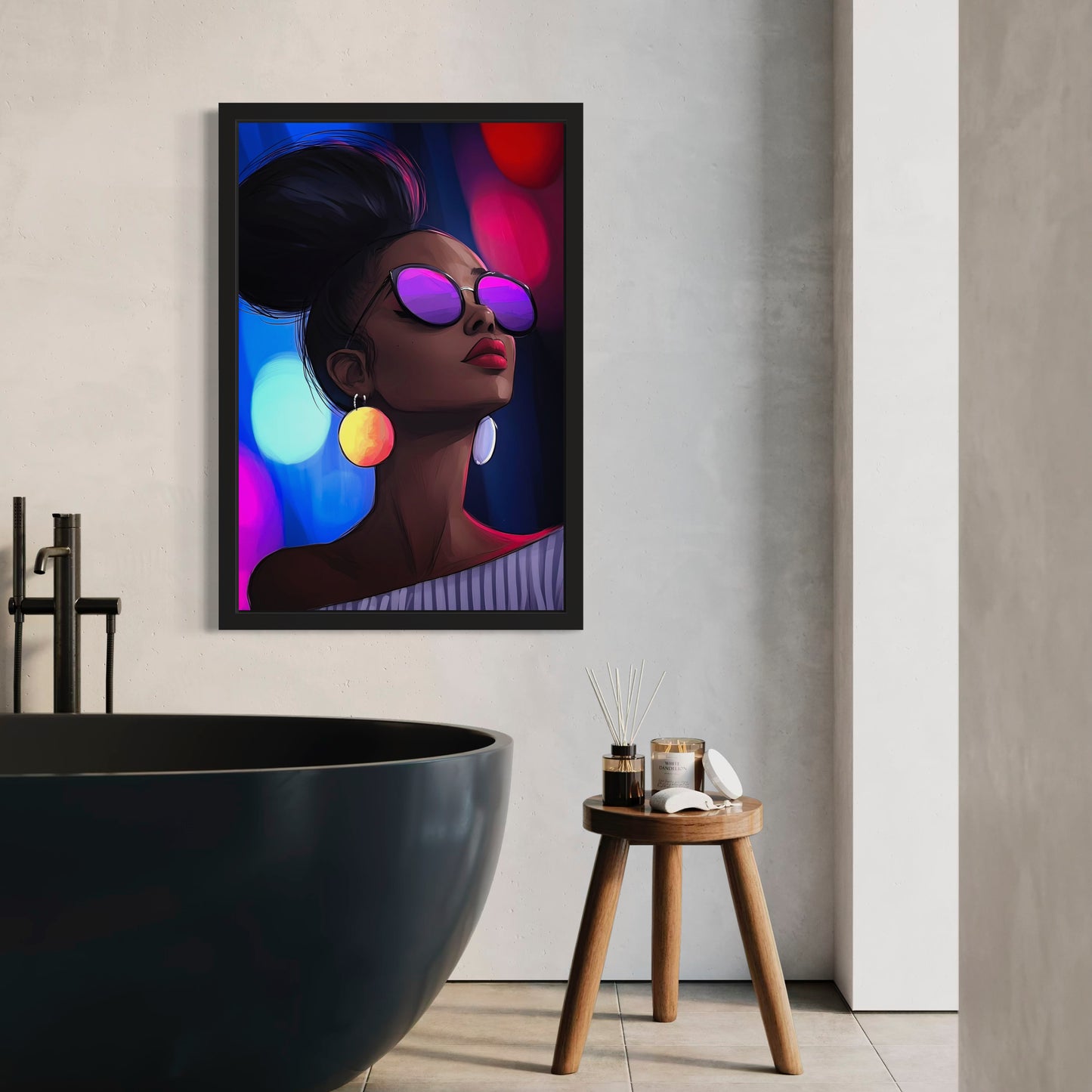 The Night Is Still Young– Afrocentric Pop Art by Harwood & Main