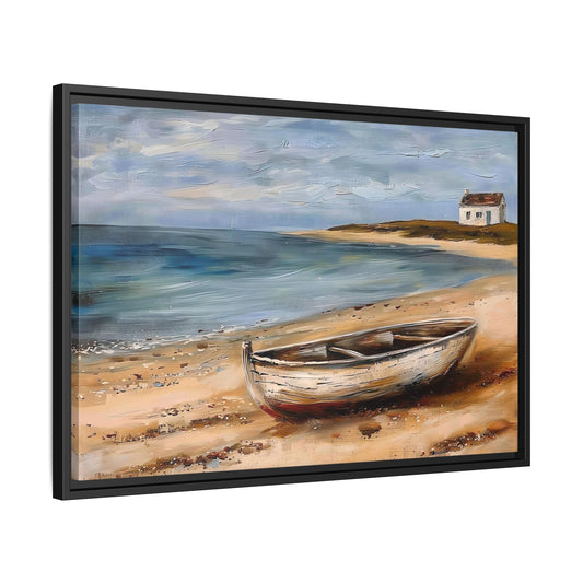 Coastal Landscape Art Print, Beach House Wall Decor, Seascape Framed Canvas, Nautical Home Decoration, Gift for Beach Lovers, Tranquil [...]