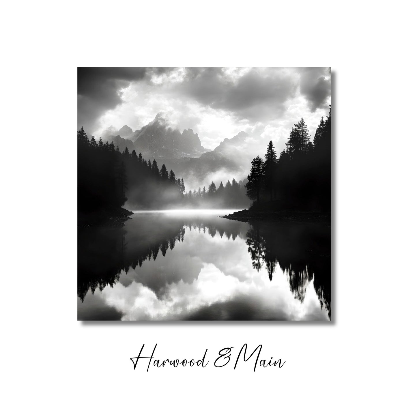 Black and White Landscape Photography | Monochrome Mountain Landscape | Whispers in the Mist