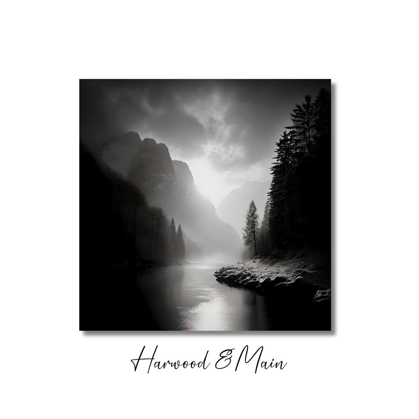 Black and White Landscape Photography| Monchrome Mountain Landscape| Thru the Mountains