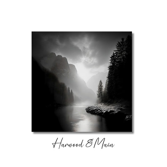 Black and White Landscape Photography| Monchrome Mountain Landscape| Thru the Mountains