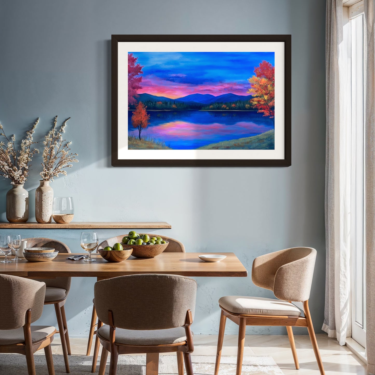 Lake Serene– Tranquil Sunset Landscape Wall Art by Harwood & Main